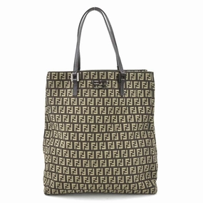 Fendi Canvas Leather Handbag (Pre-Owned)