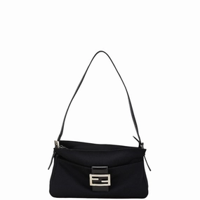 Fendi Nylon Leather Handbag (Pre-Owned)