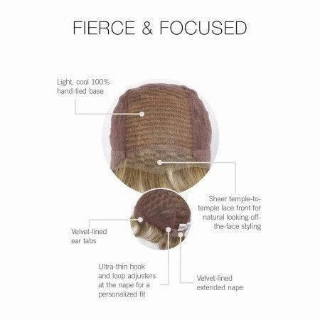 Fierce and Focused Wig by Raquel Welch |100% Hand Tied Heat Friendly Synthetic Lace Front