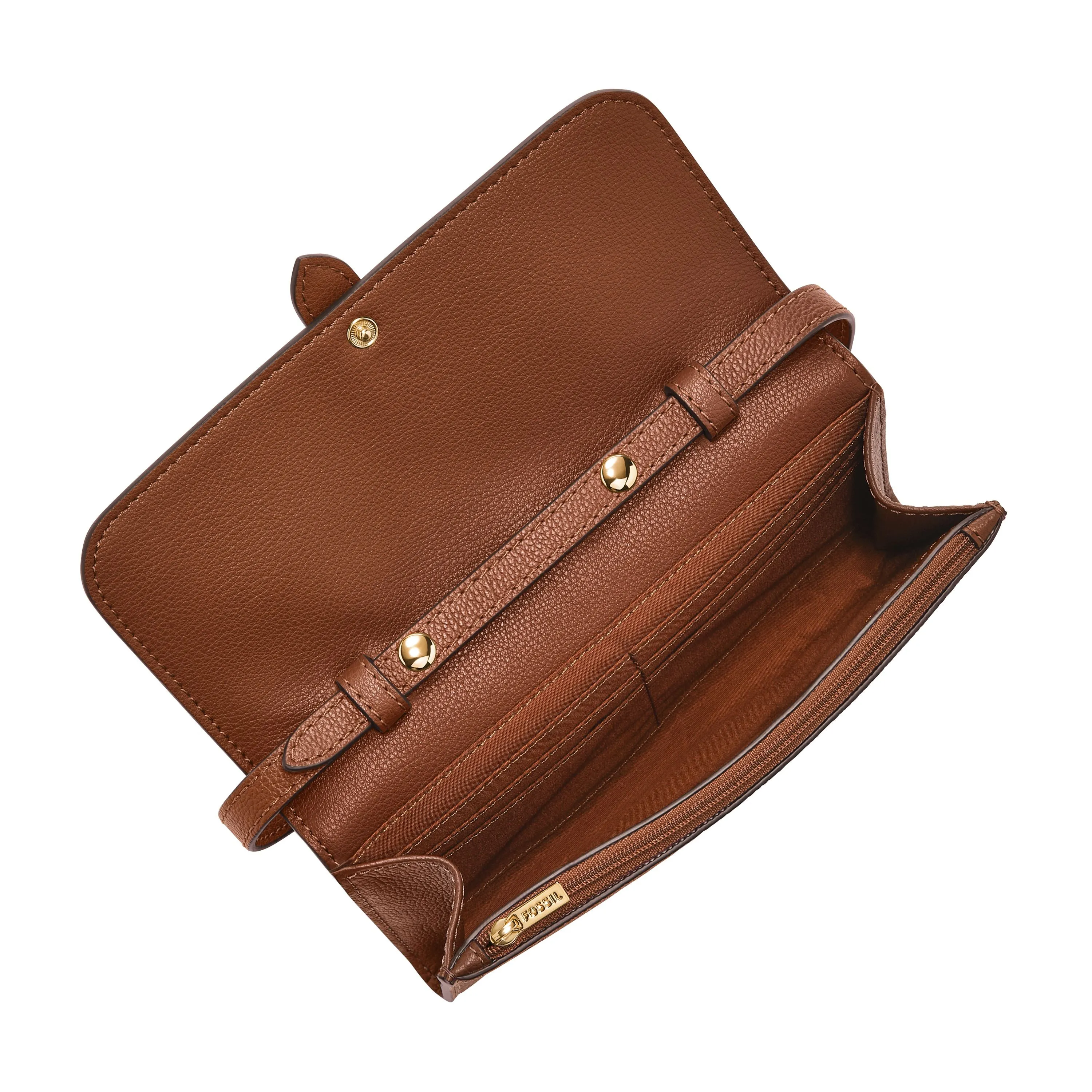 Fossil Women's Emery Leather Wallet Crossbody