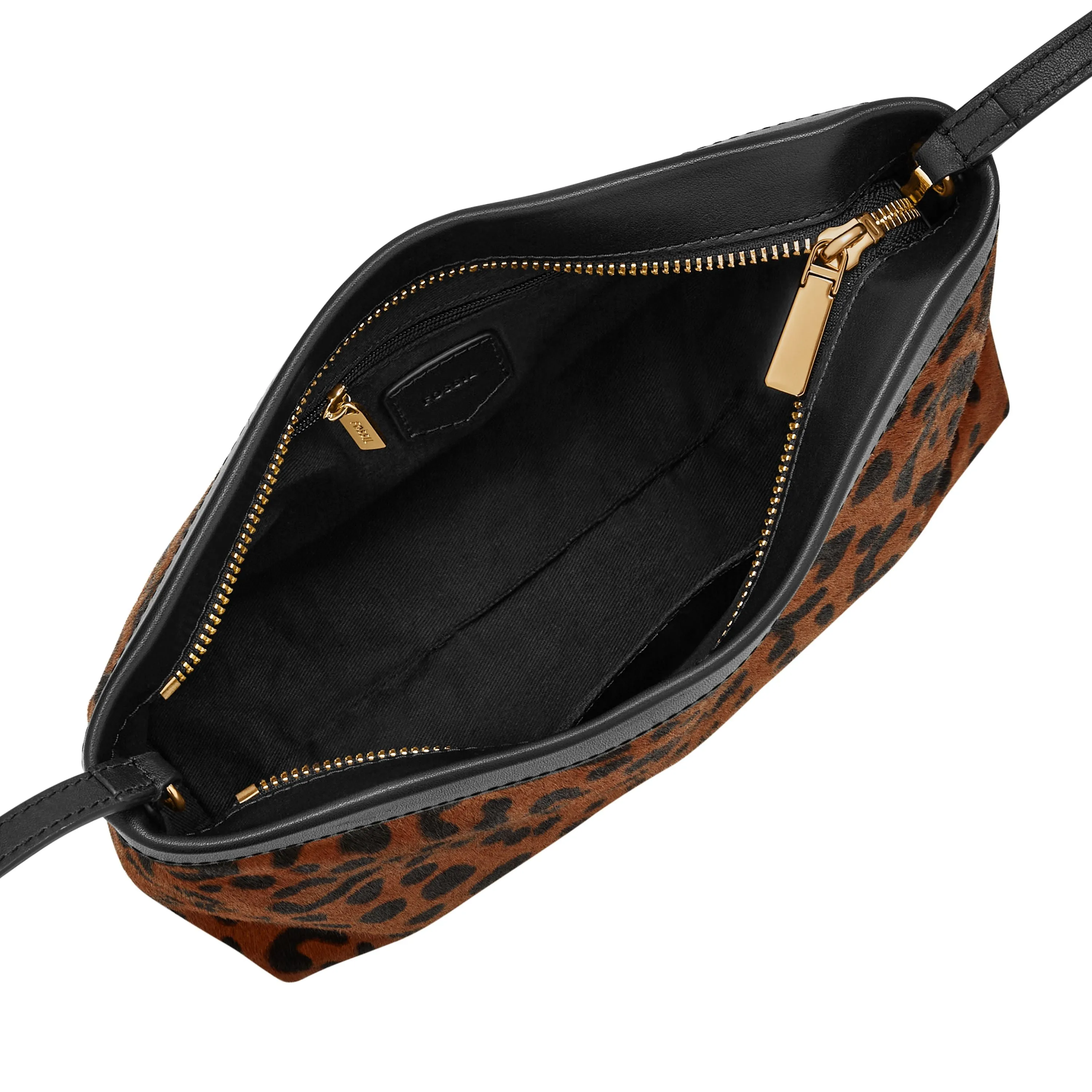 Fossil Women's Penrose Printed Haircalf Leather Pouch Clutch