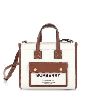 Freya Shopping Tote Canvas with Leather Mini