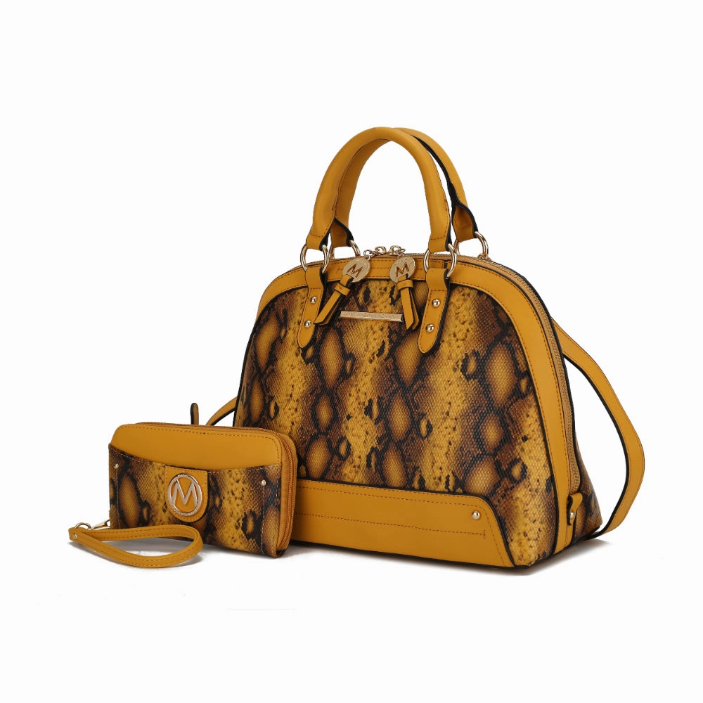 Frida Satchel and Wallet Handbag  2 Pieces
