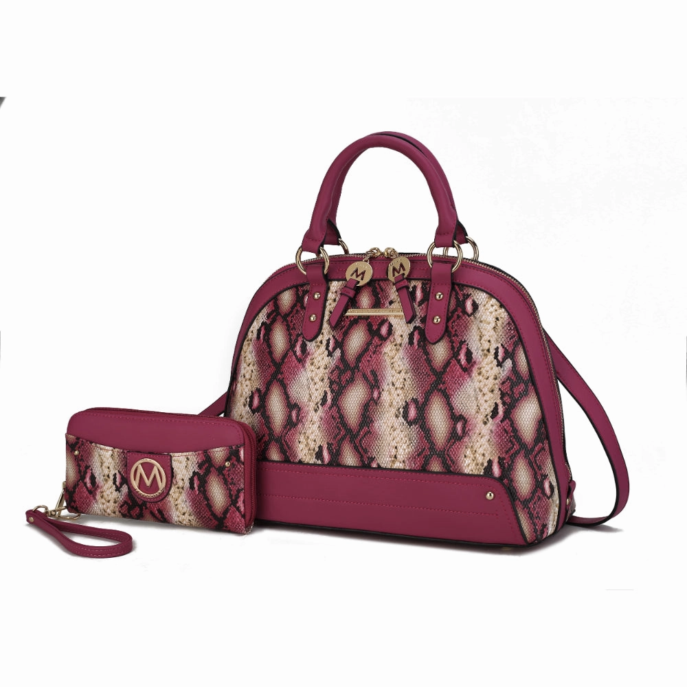Frida Satchel and Wallet Handbag  2 Pieces