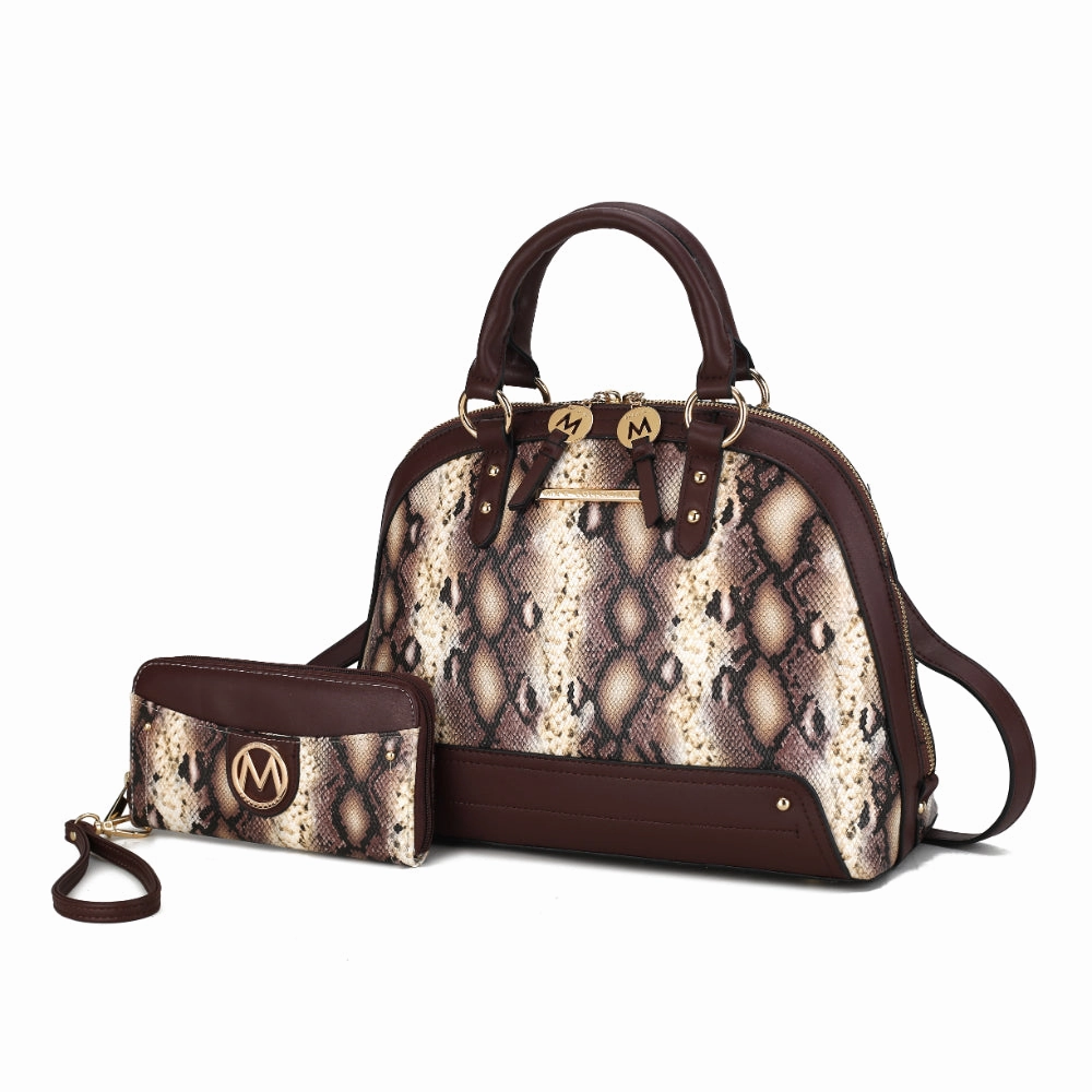 Frida Satchel and Wallet Handbag  2 Pieces