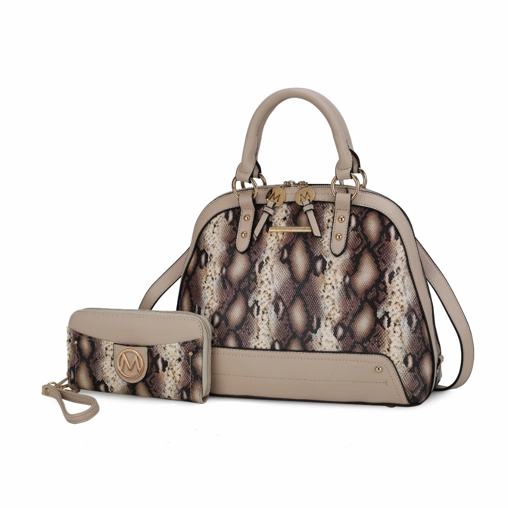 Frida Satchel and Wallet Handbag  2 Pieces