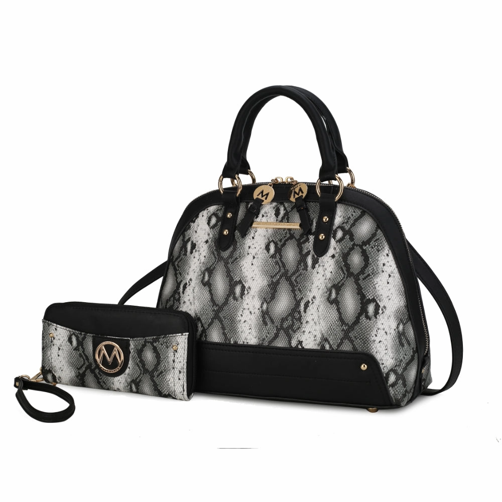 Frida Satchel and Wallet Handbag  2 Pieces