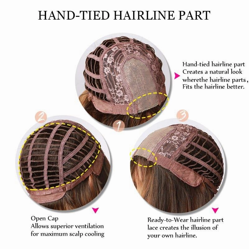 Front Lace Pink Wig