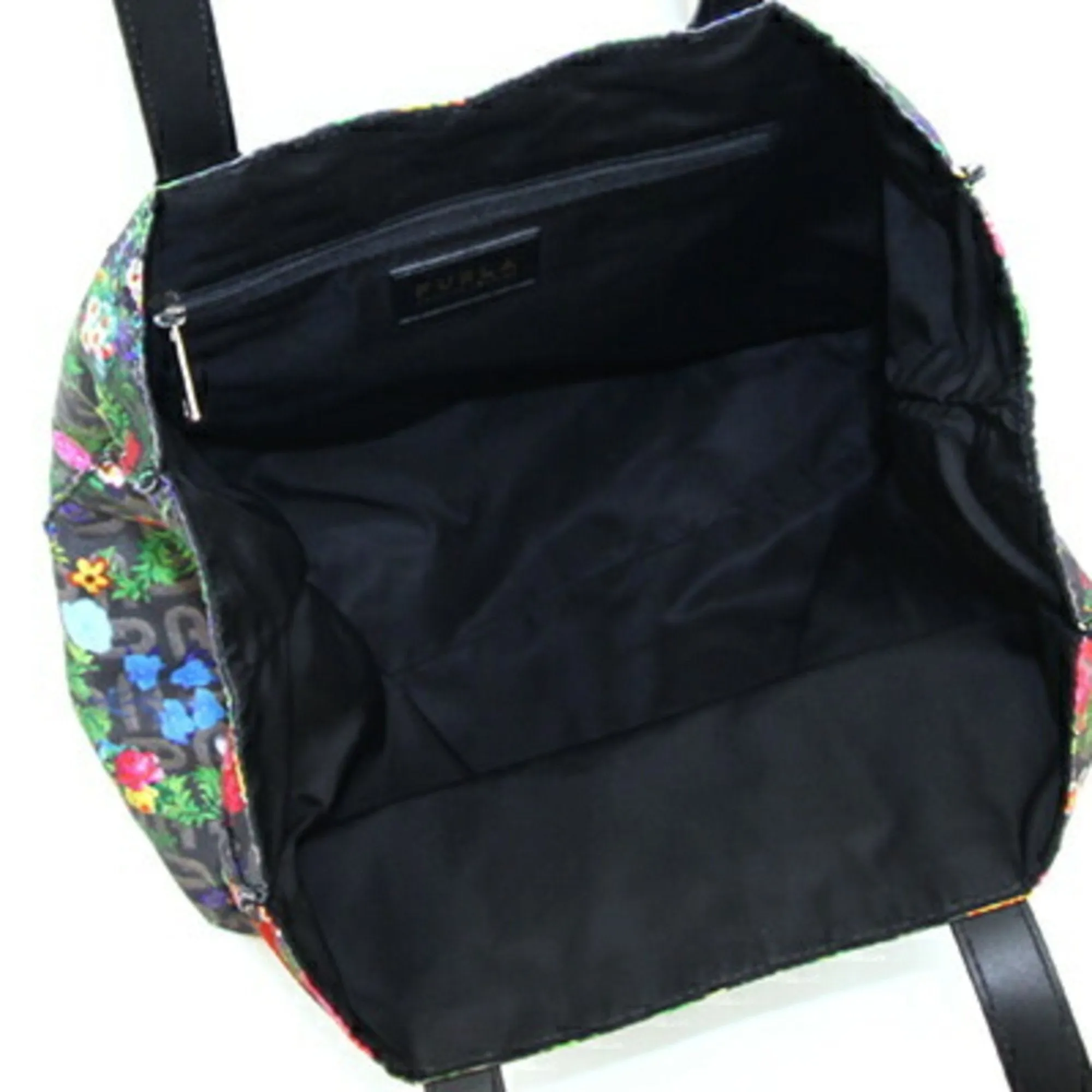Furla  Nylon Leather Tote Bag (Pre-Owned)