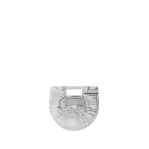 Gaia's Ark Mini Top Handle Clutch - Synthetic - Silver