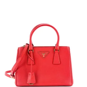 Galleria Double Zip Tote Saffiano Leather Small