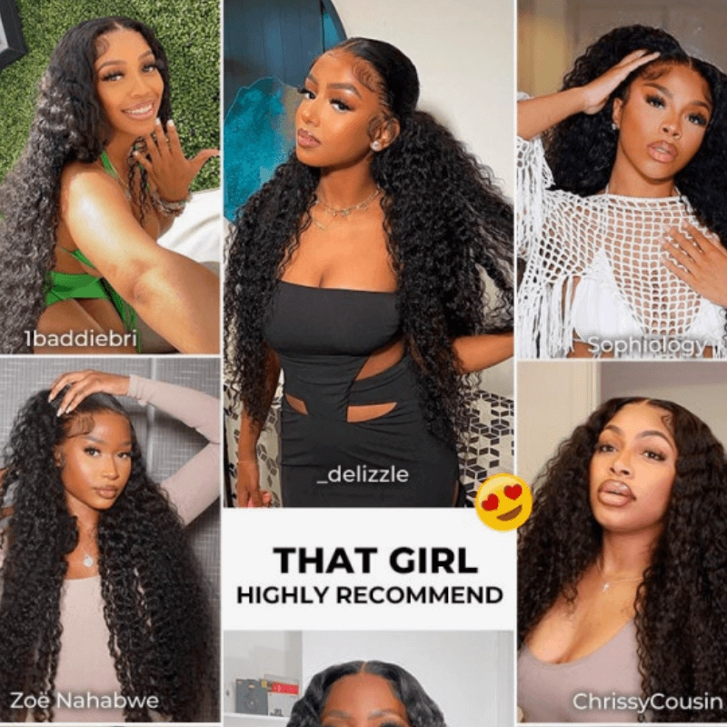 Geeta Hair 250% Density Bouncy Jerry Curly 13x4 Transparent Lace Front Wig Natural 100% Human Hair Wig
