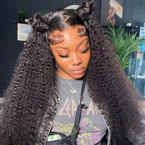 Geetahair Upgrade HD Lace Kinky Curly Wig Undetectable Invisible Lace Human Hair Wigs With Baby Hair