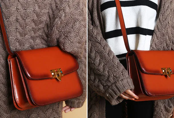 Genuine Leather crossbodybag  shoulder bag for women leather bag