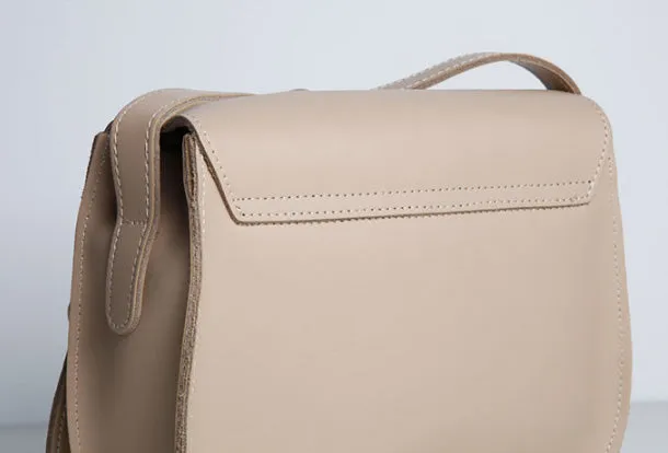 Genuine Leather Cute Crossbody Bag Saddle Bag Shoulder Bag Women Girl Fashion Leather Purse
