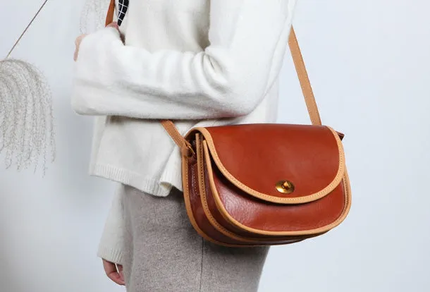 Genuine Leather Cute Crossbody Bag Shoulder Bag Women Girl Fashion Leather Purse