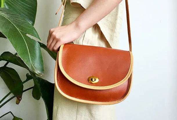 Genuine Leather Cute Crossbody Bag Shoulder Bag Women Girl Fashion Leather Purse