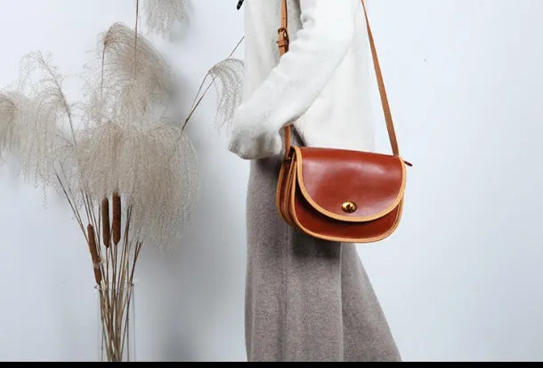 Genuine Leather Cute Crossbody Bag Shoulder Bag Women Girl Fashion Leather Purse