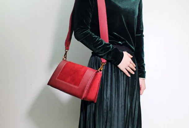 Genuine Leather Cute Fashion Purse Shoulder Bag for Women Leather Crossbody Bag