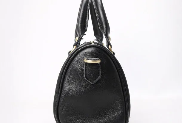 Genuine Leather Handbag Boston Bag Crossbody Bag Shoulder Bag Purse For Women