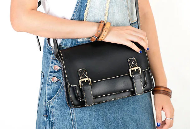 Genuine Leather Handbag Messenger Bag Crossbody Bag Shoulder Bag Purse For Women
