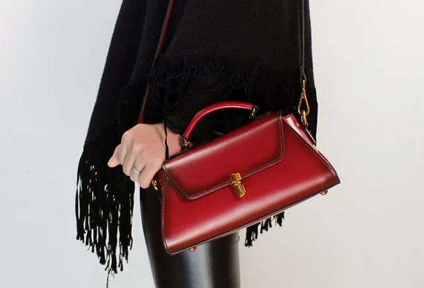Genuine Leather handbag purse shoulder bag for women leather crossbody bag
