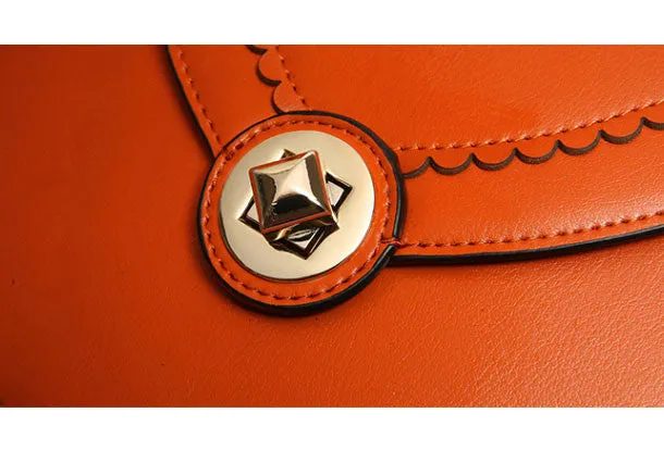 Genuine Leather round crossbodybag handbag shoulder bag for women leather bag