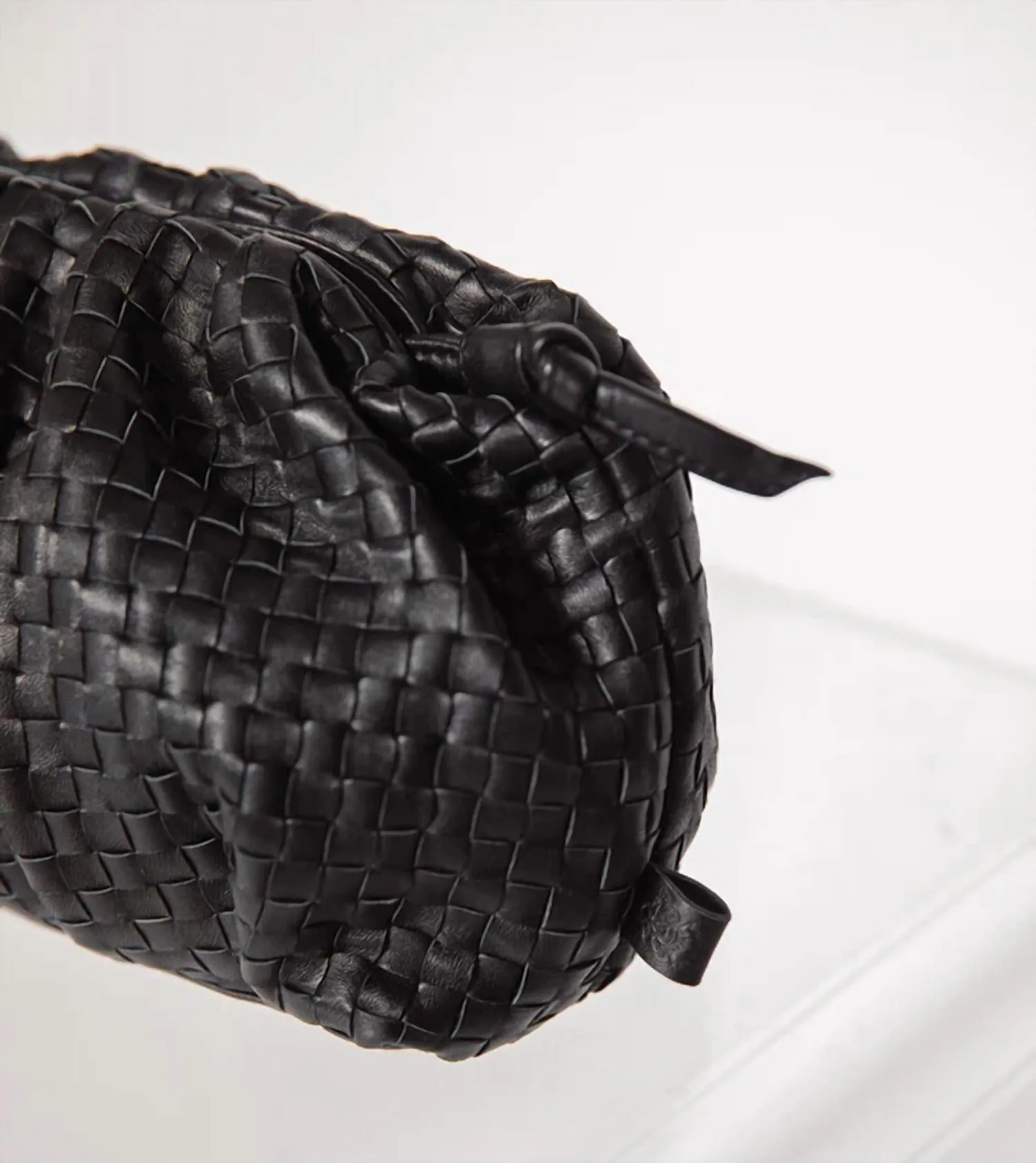 Gigi Woven Crossbody Bag In Black