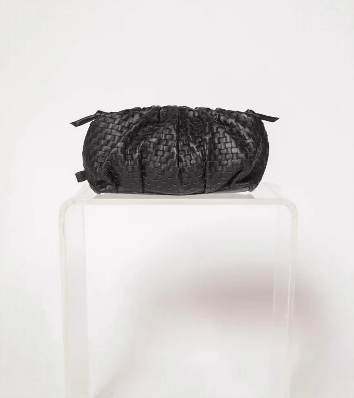 Gigi Woven Crossbody Bag In Black