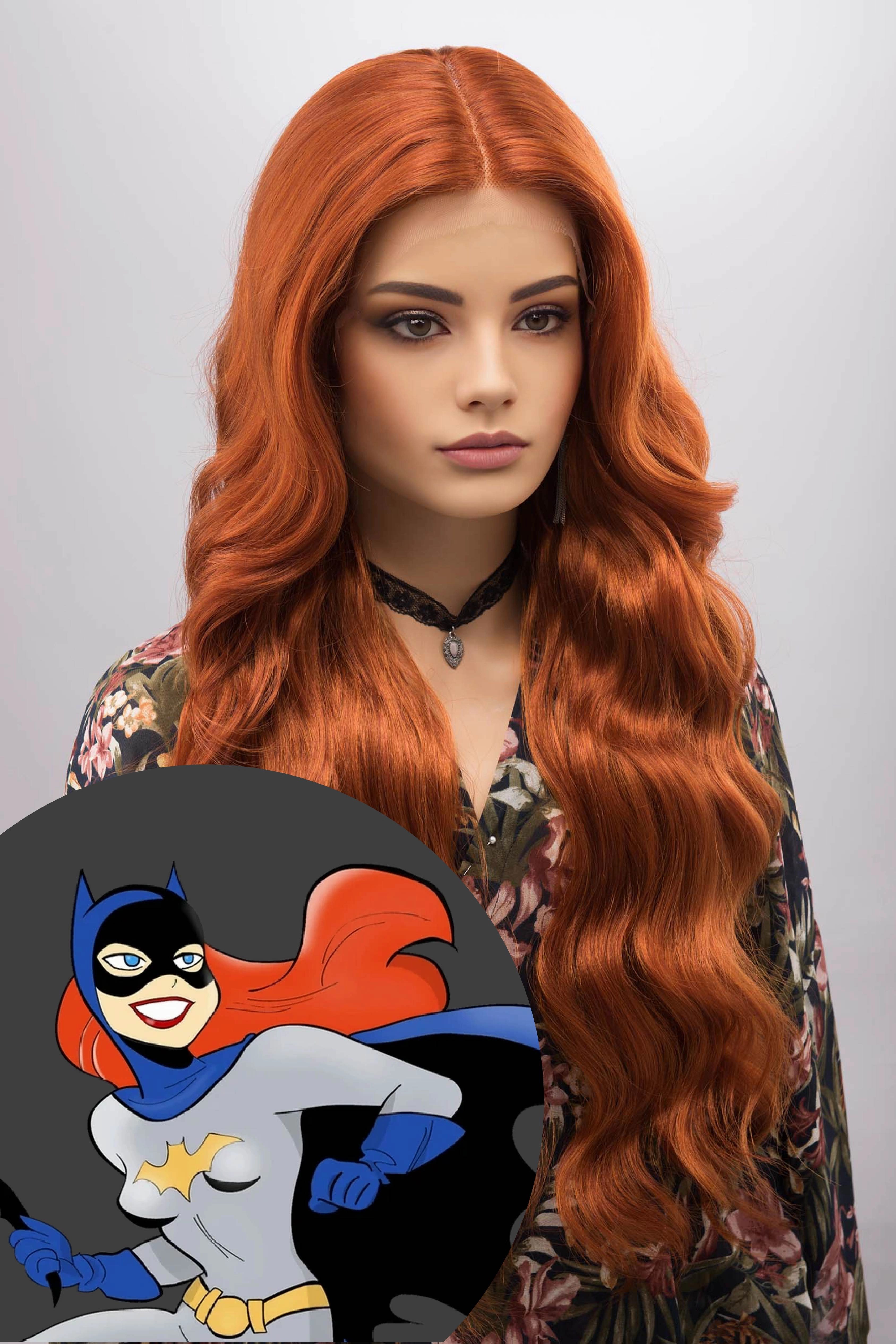Ginger Wavy Lace Front Synthetic Wig Erin
