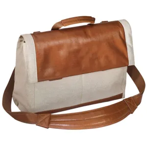 Good Hope Bags Antonio Flap over Leather Brief Case
