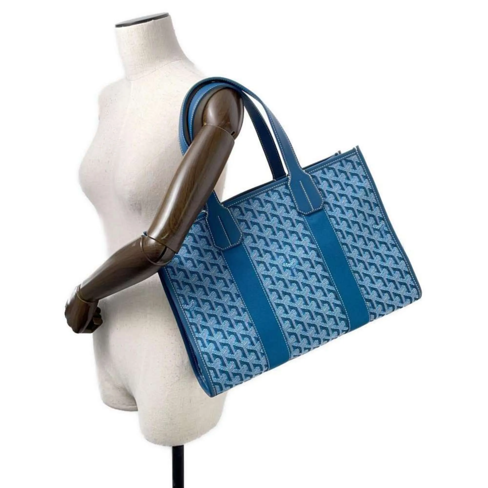 Goyard Canvas Leather Tote Bag (Pre-Owned)
