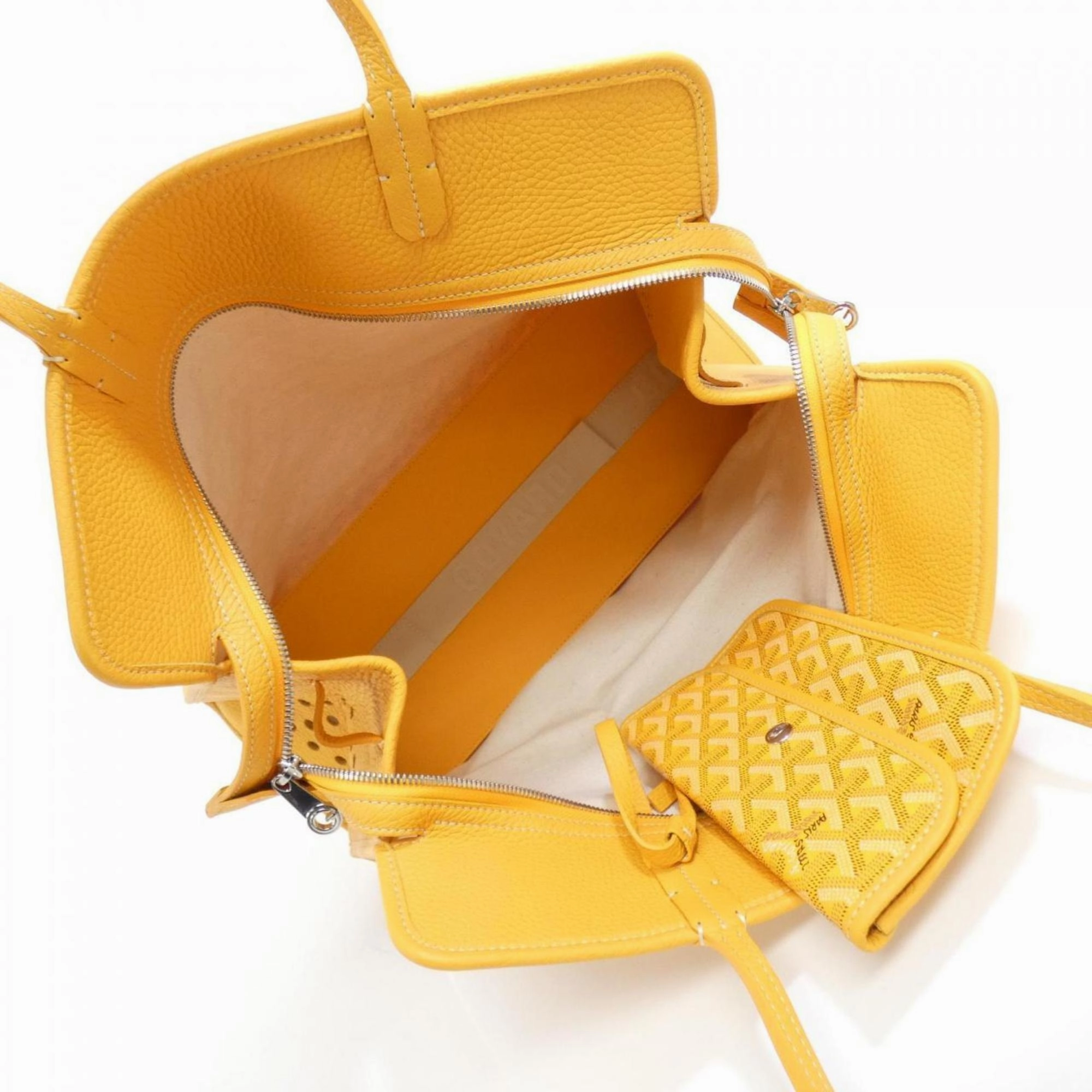Goyard Coated Canvas Leather Handbag (Pre-Owned)