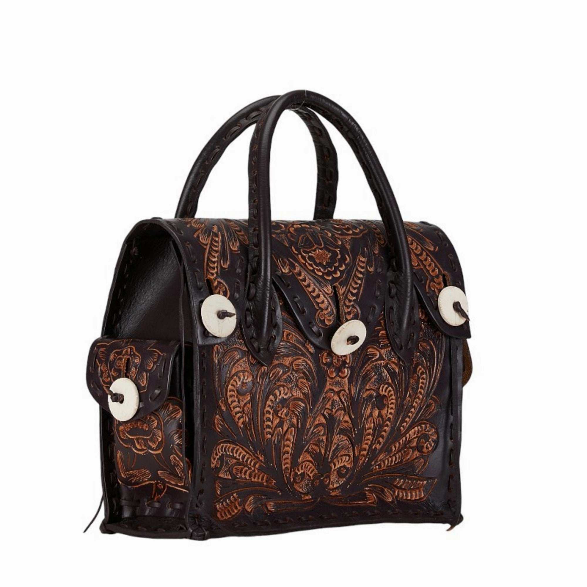 Grace Continental Leather Handbag (Pre-Owned)