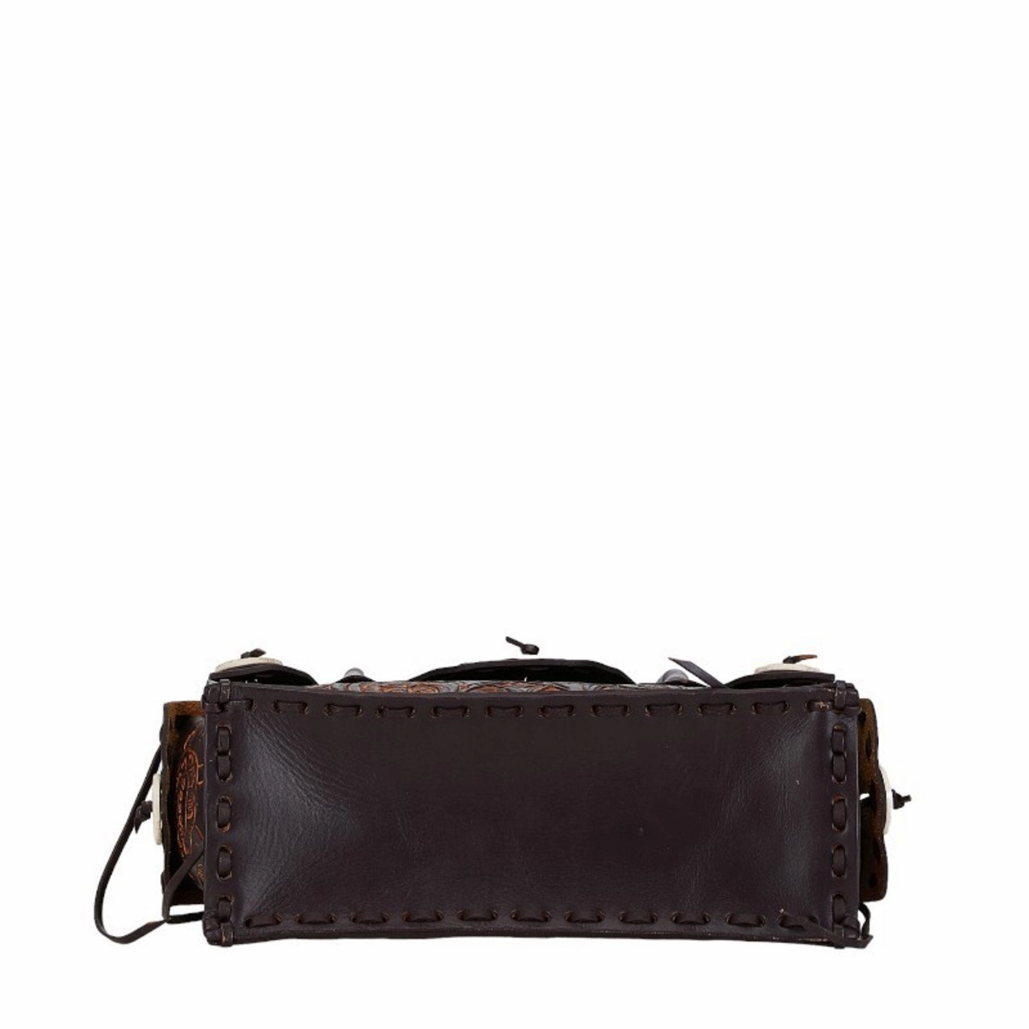 Grace Continental Leather Handbag (Pre-Owned)