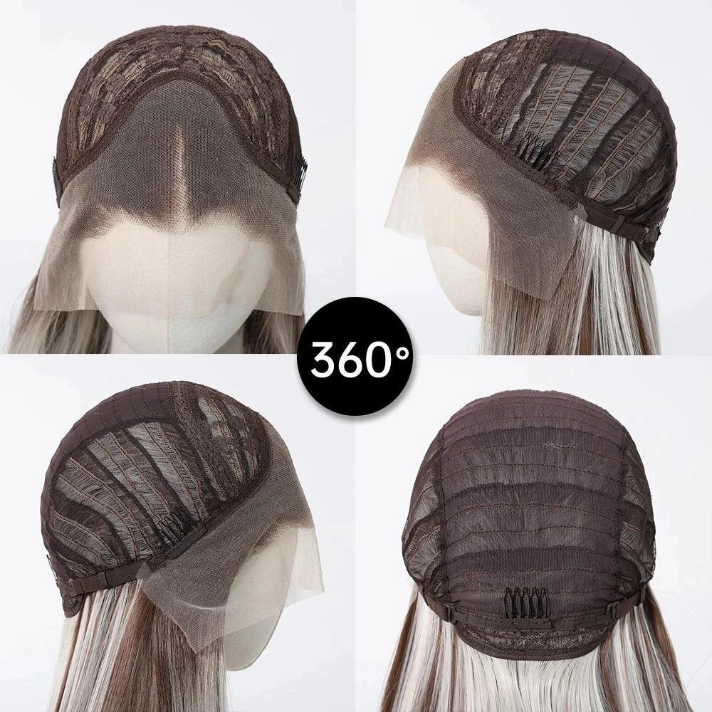 Gray Brown Wig