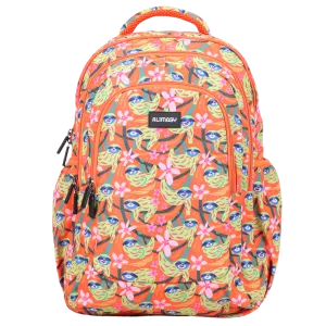 Green Sloths Large School Backpack