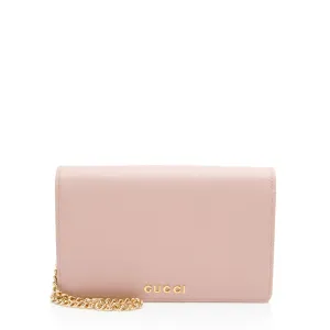 Gucci Leather Script Wallet on Chain