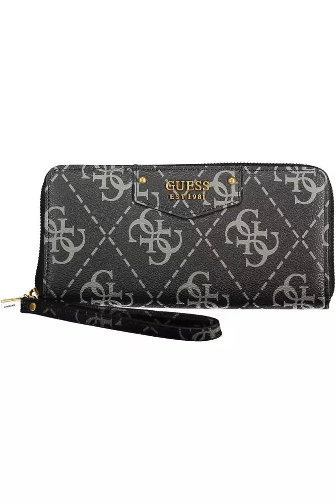 Guess Jeans Black Polyethylene Women Wallet