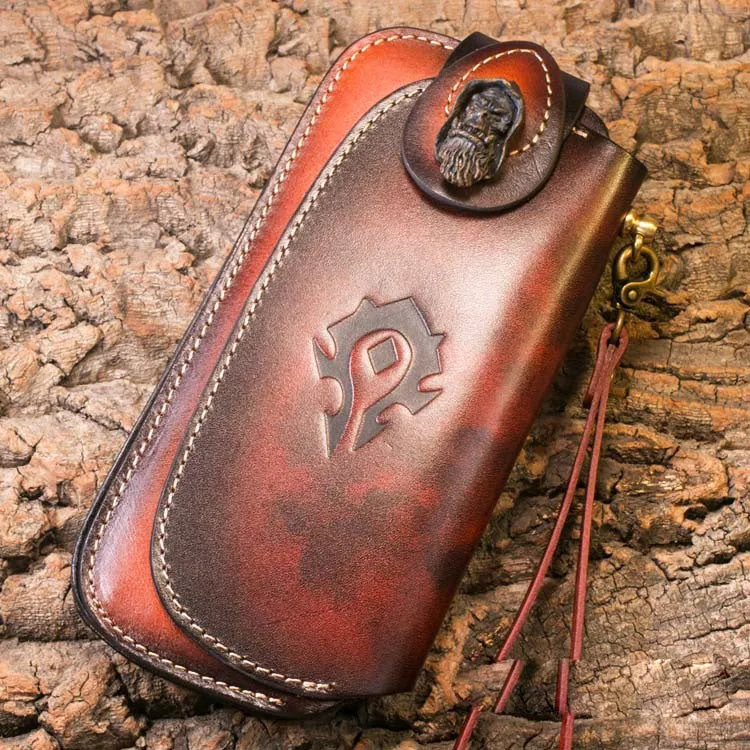 Handmade Biker Wallet Leather Biker Chain Wallets Cool Wallet On A Chain Best Wallet With Chain