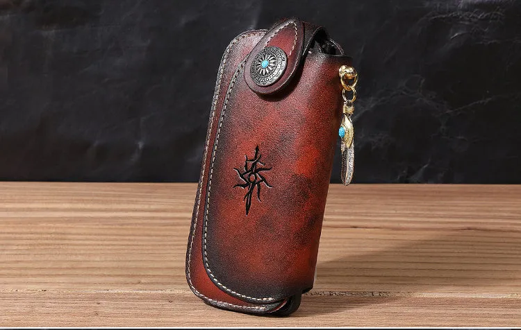 Handmade Biker Wallet Leather Biker Chain Wallets Cool Wallet On A Chain Best Wallet With Chain