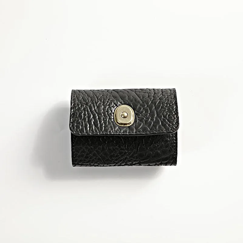 Handmade Black Leather Mens Cool Slim Leather Wallet Men Brown Small Wallet Card Holders for Men