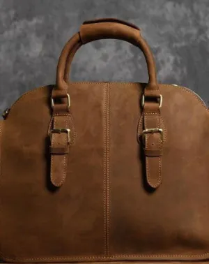 Handmade Cool leather mens Shoulder Briefcases vintage laptop Briefcase Business Briefcase
