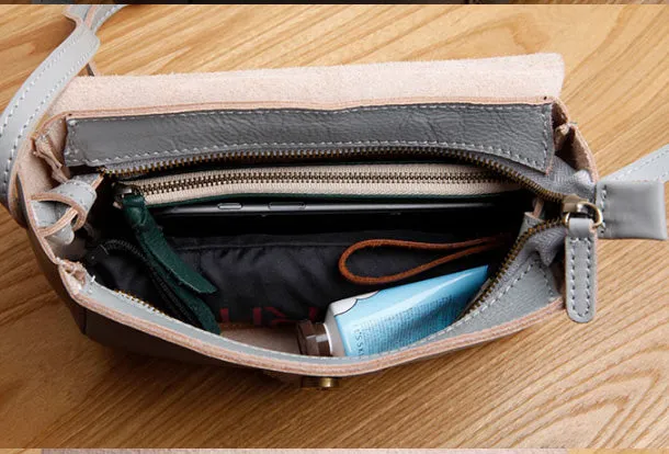 Handmade Genuine Leather Cute Crossbody Fashion Wallet Shoulder Bag Women Leather Purse