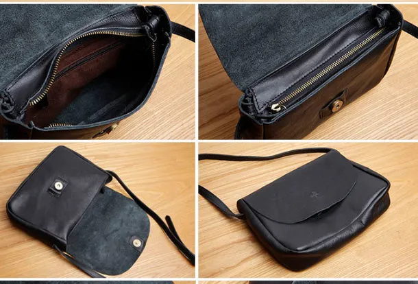 Handmade Genuine Leather Cute Crossbody Fashion Wallet Shoulder Bag Women Leather Purse