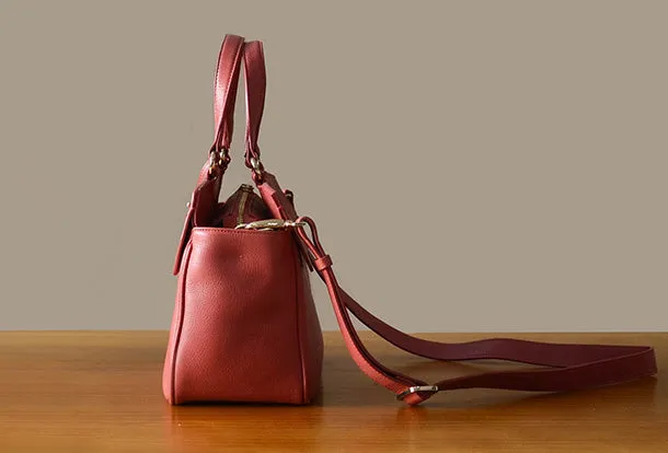 Handmade Genuine Leather Handbag Crossbody Bag Shoulder Bag Purse For Women
