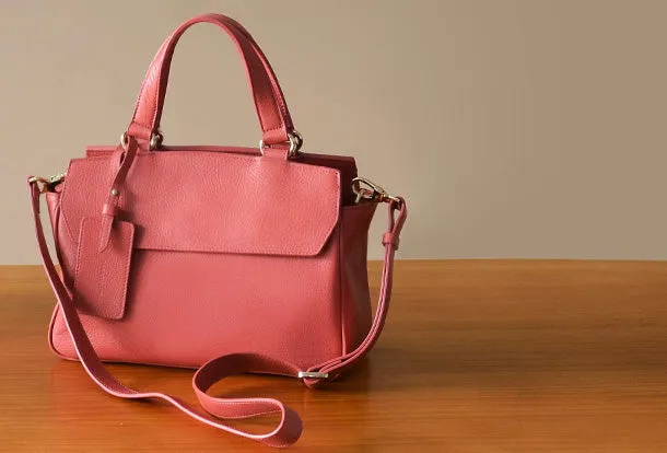 Handmade Genuine Leather Handbag Crossbody Bag Shoulder Bag Purse For Women