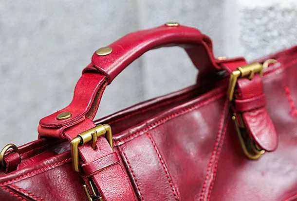 Handmade handbag briefcase purse leather crossbody bag purse shoulder bag for women