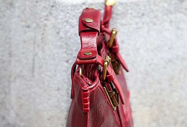 Handmade handbag briefcase purse leather crossbody bag purse shoulder bag for women