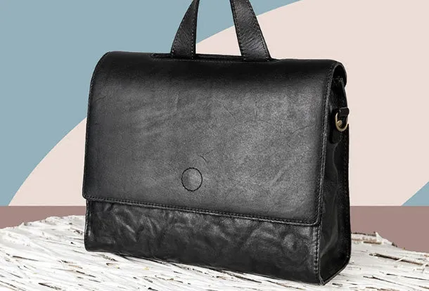Handmade Handbag Briefcase Purse Leather Crossbody Bag Purse Shoulder Bag for Women